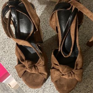 Elegant Brown Platform Heels